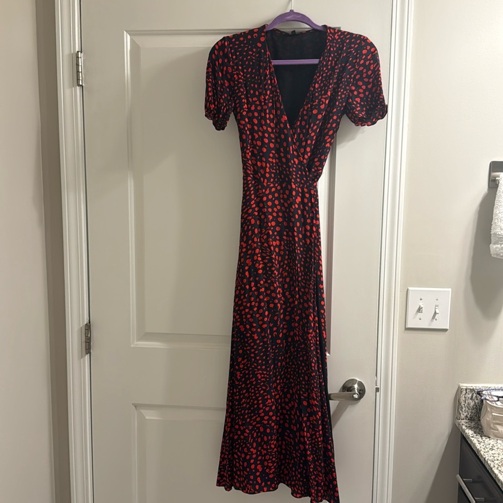 Massimo Dutti Maxi Wrap Dress